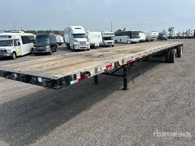 1996 Manac 48 ft T/A Spread Axle Flatbed Trailer