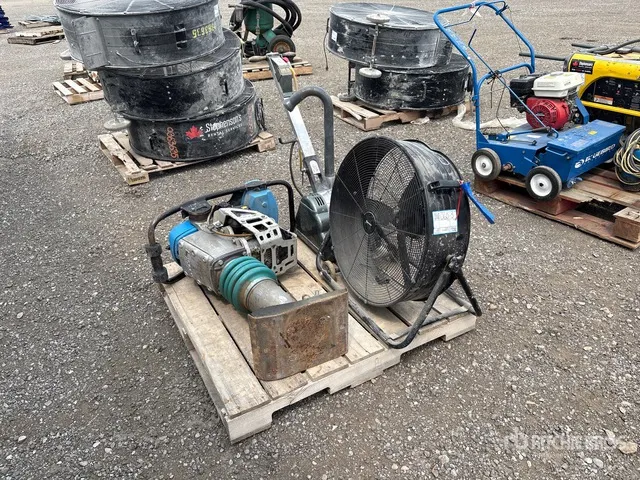 Jumping Jack Tamper, Fan & Floor Sander (Inoperable)