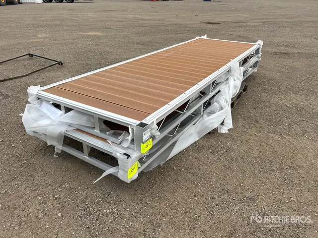 Quantity of (2) 2026 BYT BDF412 4 ft x 12 ft Aluminum Boat Dock Section Kit (Unused)
