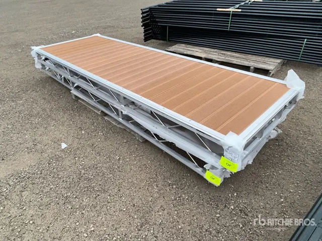 Quantity of (2) 2026 BYT BDF412 4 ft x 12 ft Aluminum Boat Dock Section Kit (Unused)