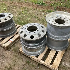 Quantity of (6) Aluminum Semi Tire Rims