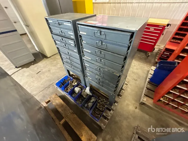 Quantity of (2) Durham MFG Parts Cabinets