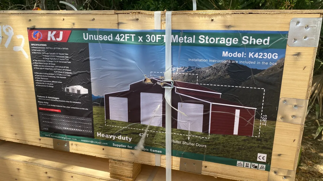 42FT x 30FT Metal Storage Shed