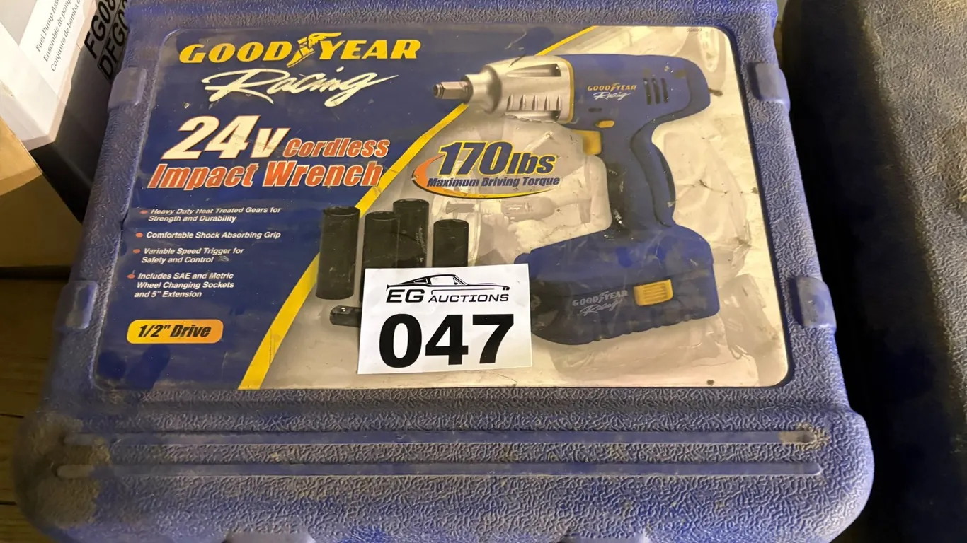 GOODYEAR RACING 1/2" DRIVE 24V CORDLESS IMPACT