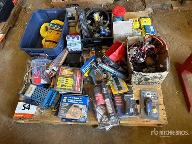 Drill & Driver Set, Socket & Wrench Sets, Flashlights, Straps, Lamps