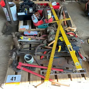 Handsaw, Level, Pipe Wrenches, Grinder Discs, Bolt Cutter, Drill Press , PryBar