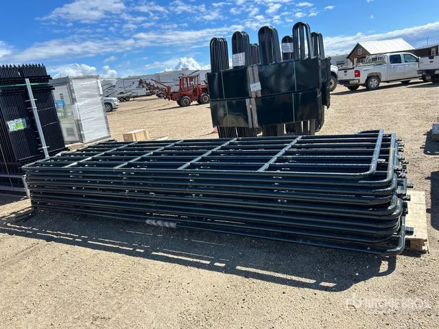 Quantity of (12) 2026 BYT MRSDRP16 16 ft x 6 ft 7-Rail Ranch Livestock Panel (Unused)