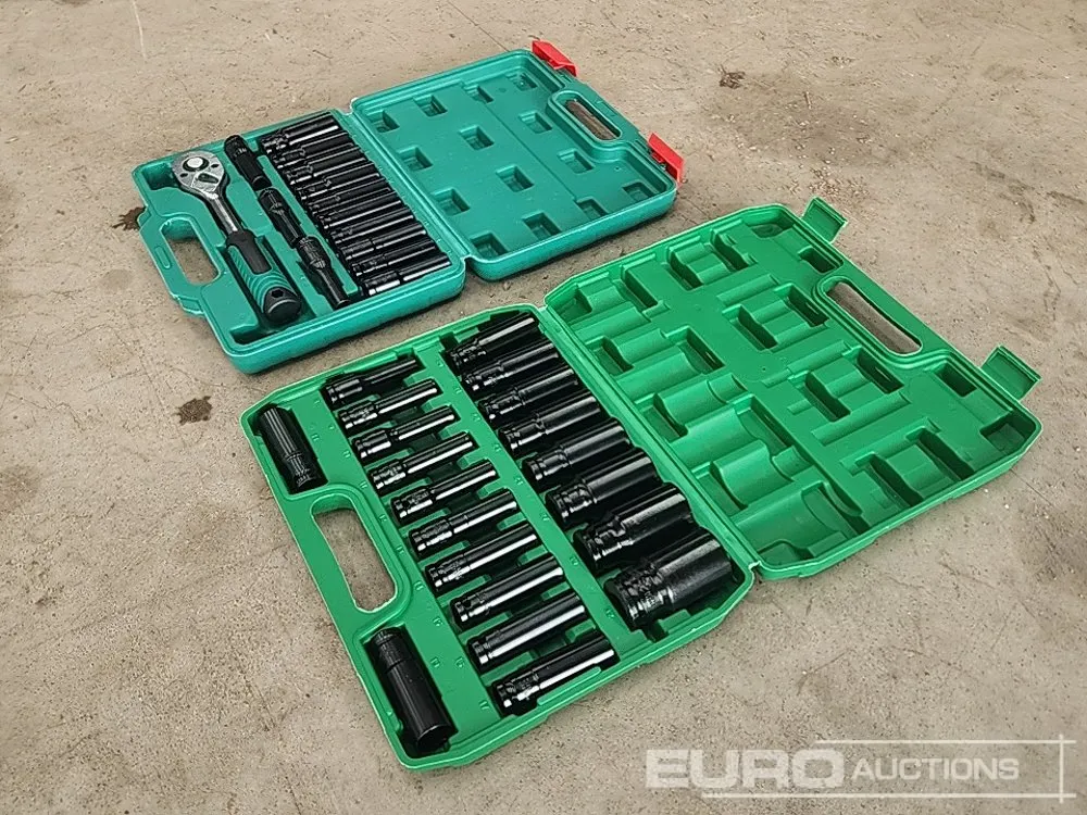 Unused 20Pc Deep Impact Socket Set, 14pc Deep Impact Socket and Ratchet Set (2 of)