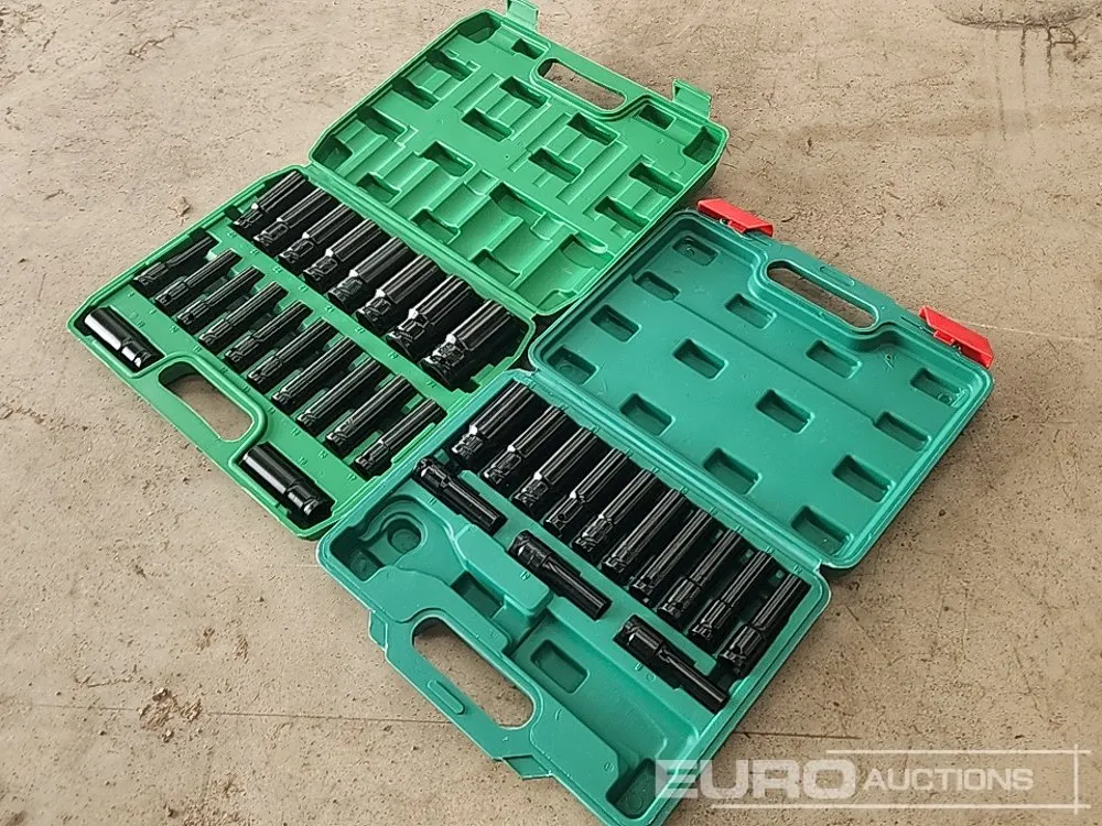 Unused 20Pc Deep Impact Socket Set, 14pc Deep Impact Socket and Ratchet Set (2 of)