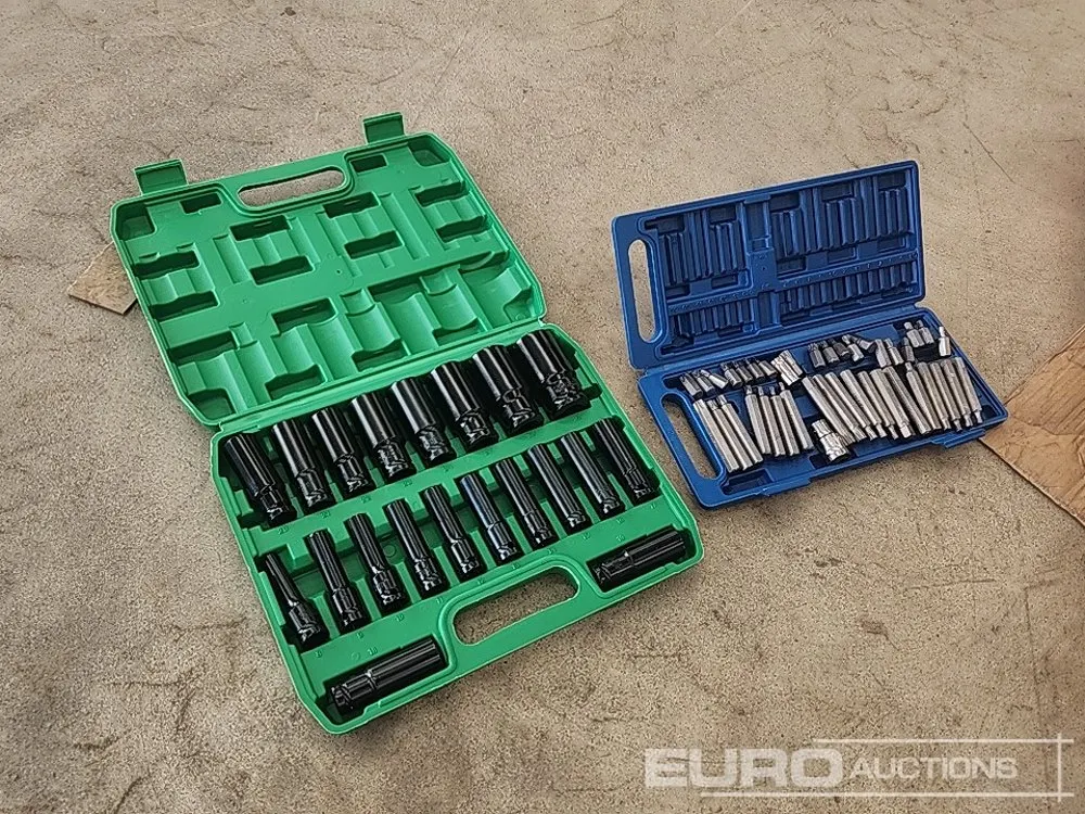 Unused 20Pc Deep Impact Socket Set, 40Pc Hex Torque Spline Set (2 of)