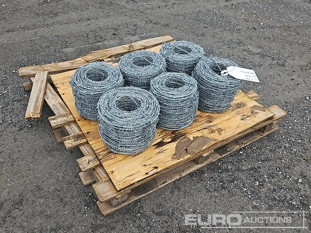 Unused Rolls of Barb Wire (6 of)