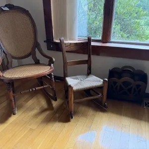 Antique Rocking Chairs, Magazine Rack