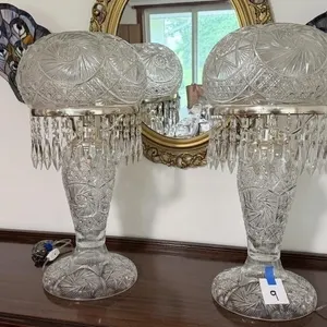 Matching Cut Glass Lamps