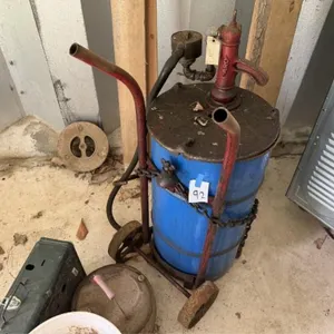 Oil Barrel & Cart