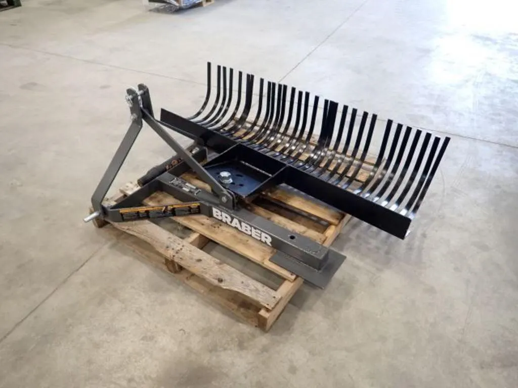 UNUSED 2025 5 Ft 3 Pt Hitch Landscape Rake