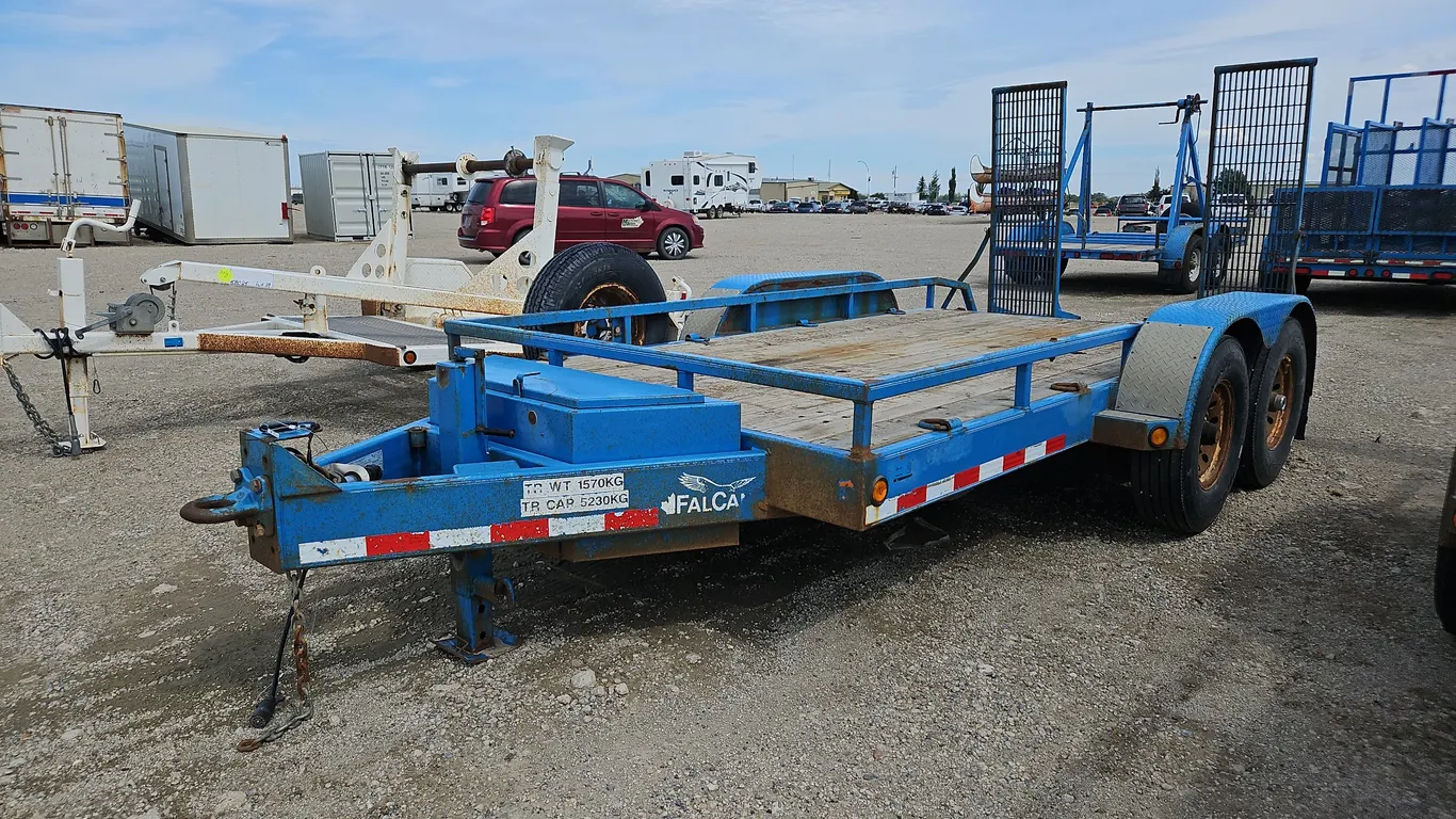 2010 Falcan T/A 11ft 8in Pintle Hitch Equipment Trailer