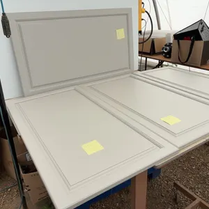 4 UNUSED cupboard doors 39" x 21", 21" x 39", 39" x 18", 39" x 22"