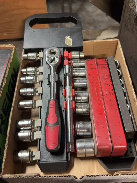 Task Force Socket Set Do It Best Socket Rail Impact Driver Tool Lot