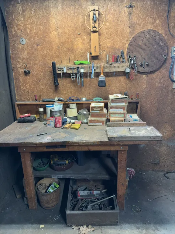 Comprehensive Workshop Lot Featuring Hand Tools Power Tools Hardware and Fasteners
