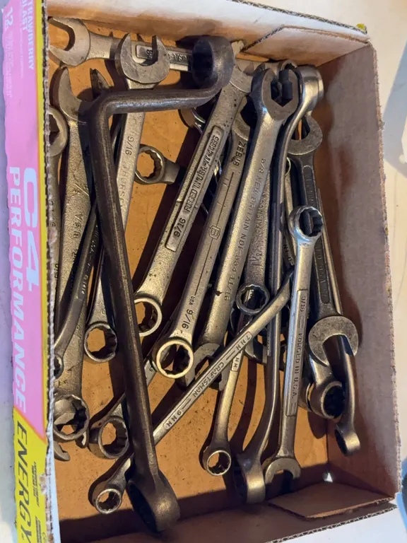 Collection Of Assorted American Made Wrenches Craftsman Snap On Thorsen