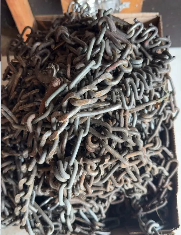 Heavy Duty Vehicle Tire Snow Chains Metal Traction Links Lot