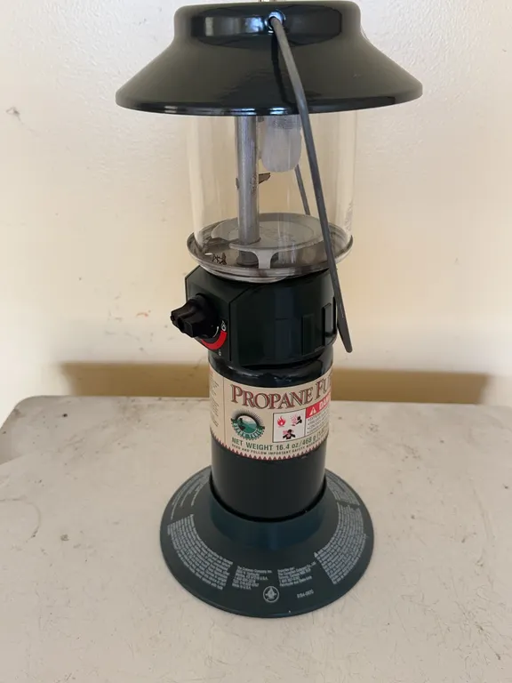 Coleman Propane Camping Lantern Model 5154 With Base Stand