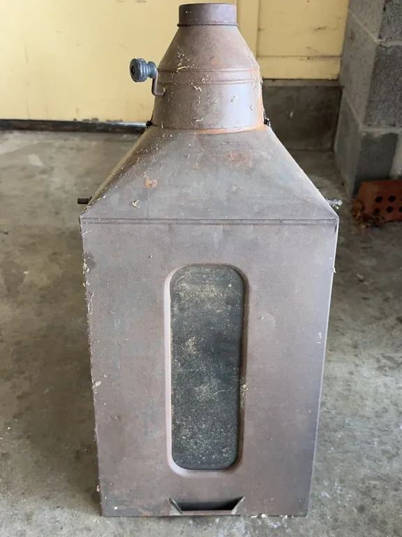 Antique Metal Nautical Ship Oil Lantern Fresnel Lens Maritime Lighting
