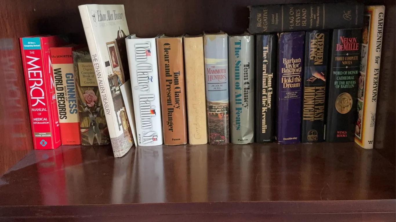 Assorted Hardcover Fiction and Non Fiction Books Including Tom Clancy Stephen King