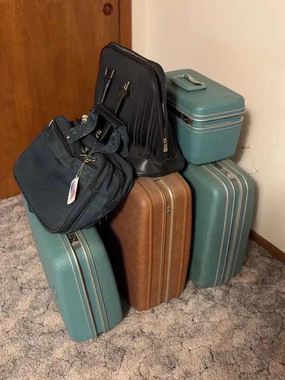 Samsonite Hard Shell Luggage and Adolfo Travel Bag Lot