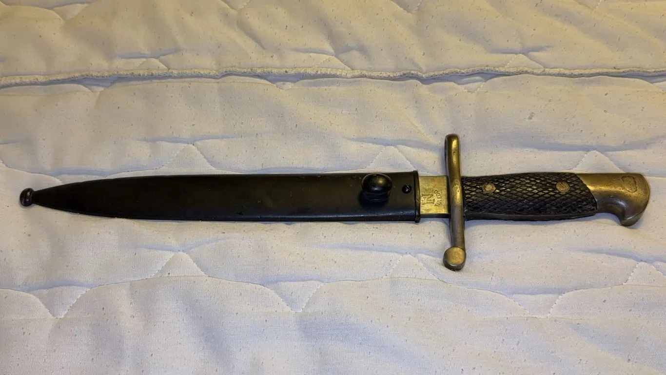 Spanish Model 1941 Bolo Bayonet with Scabbard Toledo Marked