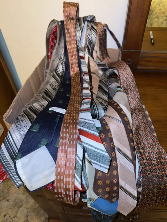 Assorted Mens Neckties Lot Patterned Striped Geometric Neckwear Collection