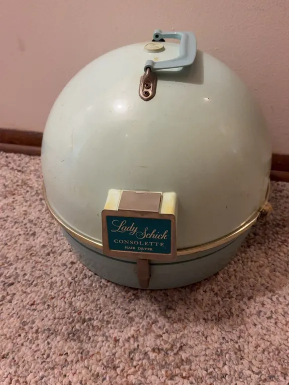 Lady Schick Consolette Portable Professional Hard Bonnet Hair Dryer