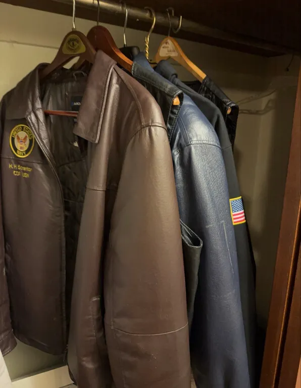 United States Navy Leather Jacket Cellini Vest Winter Accessories Lot