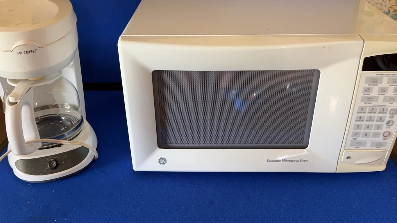 GE Countertop Microwave Oven and Mr. Coffee Coffeemaker