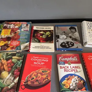 Assorted Recipe Books Campbell Soup Cookbooks Family Circle Magazines Lot