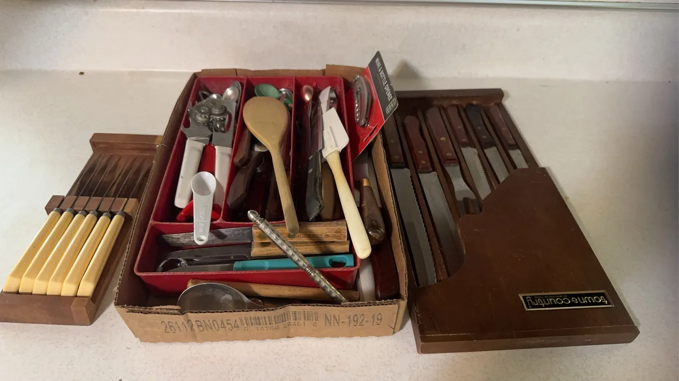 Town & Country Knife Set Quikut Cutlery Old Hickory Kitchen Utensils Lot