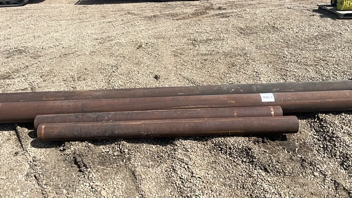 2 - 15' x 8" DRILL CASING, 2 - 8' x 6" PIPE