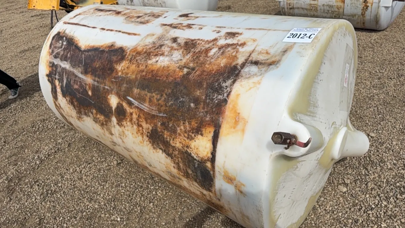 500 IMP GAL POLY TANK - LAST CONTAINED UNKNOWN