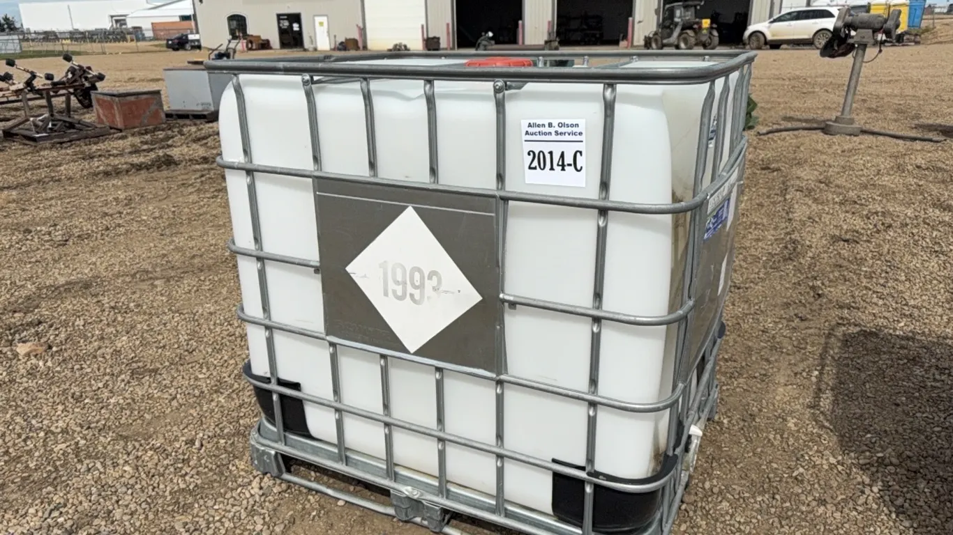 1000 LTR TOTE IN METAL CAGE