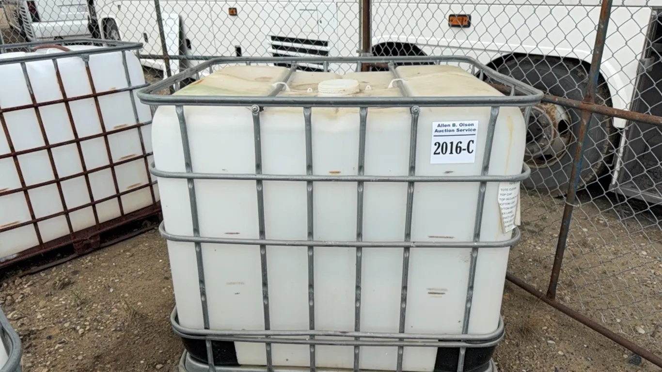 1000 LTR TOTE IN METAL CAGE