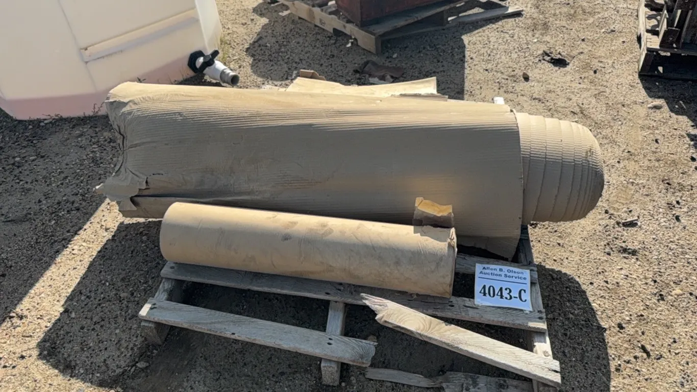 ROLL OF BROWN PAPER, ROLL OF CORRUGATED CARDBOARD