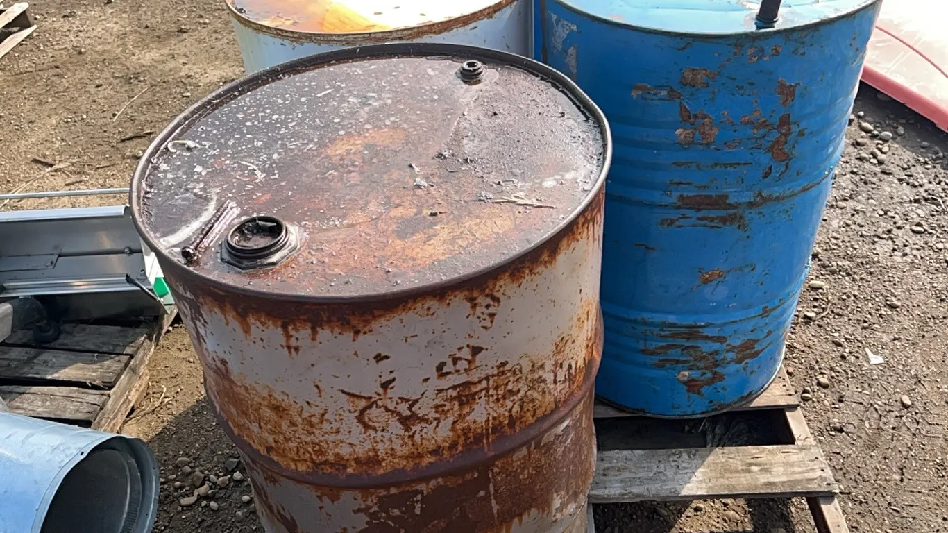 3 - METAL BURN BARRELS