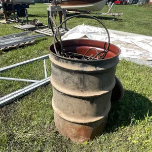 Barrel of Steel Threaded Wire