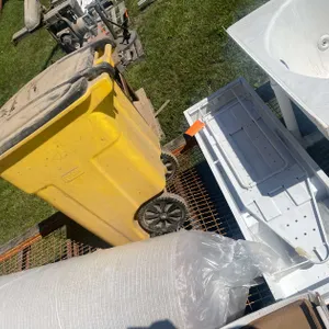 Ironing Board and Trash Bin