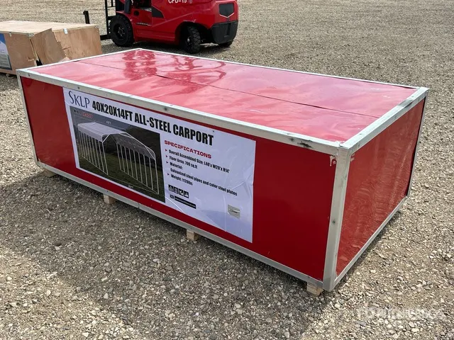 2026 SKLP SK-SC40 20 ft x 40 ft All Steel Carport (Unused)