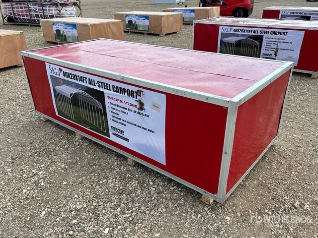 2026 SKLP SK-SS48 20 ft x 40 ft All Steel Carport (Unused)