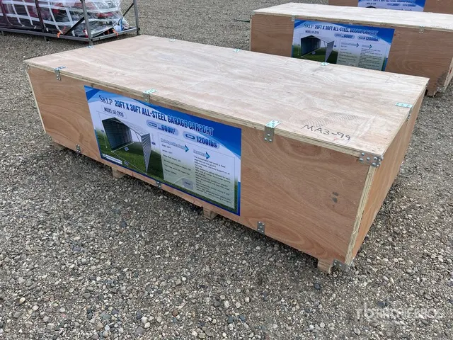 2026 SKLP SK-ZP20 20 ft x 30 ft All-Steel Enclosed Carport (Unused)