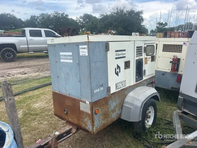 2016 Atlas Copco QAS25 25 kW Mobile Generator Set