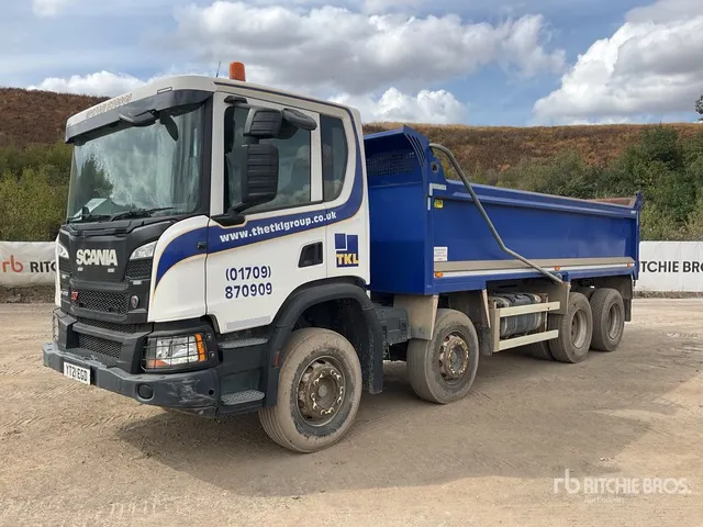 2021 Scania P410 XT 8x4 Twin-Steer Extended Cab Tipper Quad/A Dump Truck
