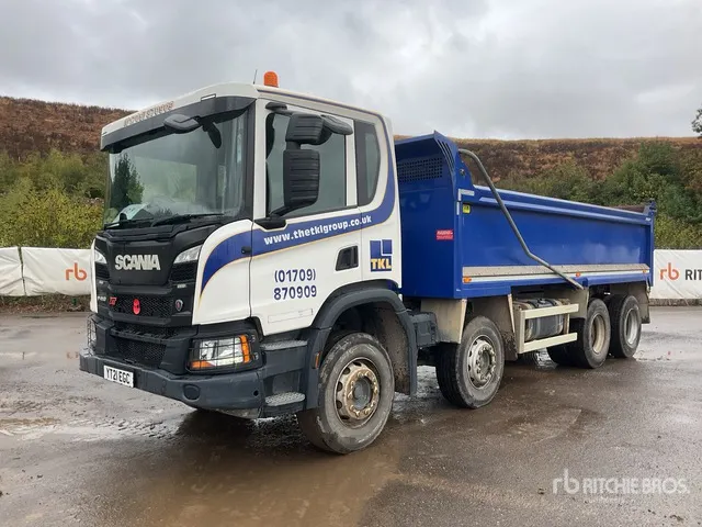 2021 Scania P410 XT 8x4 Twin-Steer Extended Cab Tipper Quad/A Dump Truck